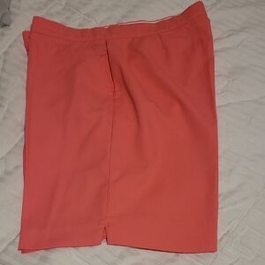 Coral Bay Orange Pink Knee-Length Shorts